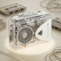 Compact Portable Cassette Player with Speaker Lightweight Portable Cassette Player with AM/AM and Frequency Modulation Radio Vintage Cassette Player with Radio Old-Fashioned for Audiophiles