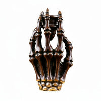 Skull Hand Candlestick Darkly Ornate Design Skeleton Hand Holder Table Ornament