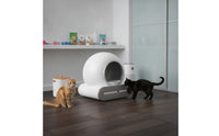 Self-Cleaning Litter Box with App Covered Smart Litter Box for Multi-Cat Households, Apartment, Living Room