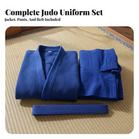 Judo Gi Thickened Judo Gi Breathable Fighting Arts Training Suit for Children, Beginners, Dojo, Sparring, Gym