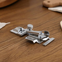 Edging Presser Metal Attachment Bias Tape Binder Presser Foot Compatible Attachment for Hobbyists, Hemming
