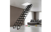 Wireless Control Retractable Attic Stairs Pull down Electric Attic Ladder Indoor Retractable Loft Stairs Sturdy for Homeowners