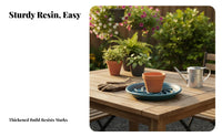 Plant Saucer Pdecayects Surfaces Ventilated Pot Base For Indoor and Outdoor Use