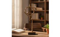 Abstract Sculpture Metal Tabletop Sculpture Modern Centerpiece for Living Room, Bookshelf