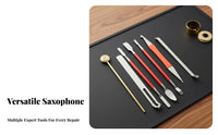Saxophone Repair Tool Set Sturdy Metal Construction Saxophone Repair Tool Kit for Musicians, Home Maintenance