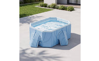 Above-Ground Framed Swimming Pool Freestanding Hard-Sided Simplified-Pool-Setup for Kids, Family, Backyard, Garden, Patio