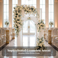 Extendable Iron Art Display Rack Sturdy Construction Wedding Centerpiece Stand Long-Lasting Geometric Metal Frame Stand Elegant Design for Couples, Party, Exhibition