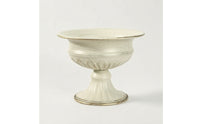 Antique-Style Pedestal Urn Vase Distressed Urn Vase with Pedestal Footed Tabletop for Wedding Planners, Florists, Table Decor