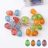 Easter Egg String Lights, Battery Operated Copper Wire LED Fairy Lights, Multi-Colour Pastel Spring Decor for Home, Bedroom, Mantelpiece & Party Ornament