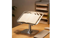 Rotating Foldable Stand Heat Dissipation Stand Stable Metal Base Adjustable Desktop Holder for Desk, Office