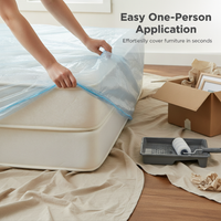 Disposable Elastic Dust Cover for Beds and Furniture - Thickened Full Coverage Sofa Protector