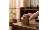 Tabletop Scent Holder Decorative Scent Holder with Lid Vintage Brass Censer for Desk