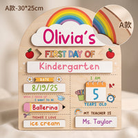 Day of School Sign Reusable Day of School Board  Photo Prop for Parents