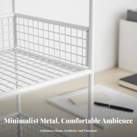 Multi-Compartment Desk Organizer Space-Saving desktop storage rack and complimentary Standing