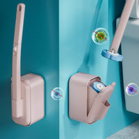 Disposable Toilet Brush with Replaceable Heads Ergonomic for Bathroom