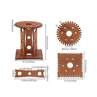 Easy to Assemble Friendship Bracelet Loom Kit Long-Lasting Construction Wooden Bracelet Creator Versatile for Crafters, Beginners