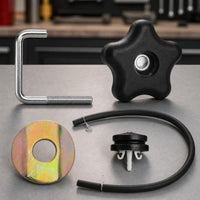 Compatible Snowblower Handle Knob with Bolt Threaded Snow Blower Handle Bolt Kit Repair Fastener Interchangeable