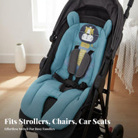 Soft Cotton Universal Stroller Cushion Breathable Universal Pushchair Pad Machine Washable for Babies, Toddlers, High Chair, Travel, Bouncer
