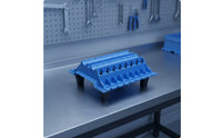 Molded Cylinder Component Tray with Pegs Low-Height Engine Component Organizing Tray Multi-Compartment Organizer Sturdy for Mechanics, Workshop, Repair Bench