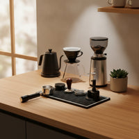 coffee Pressing Mat Raised Border coffee Tamper Mat Heat Resistant Drip Tray for Kitchen Countertop