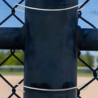 100 Pieces Chain Link Fence Tie Easy to Use Stainless Steel Fence Tie Fencing Hardware for Farmers, Gardens