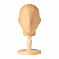Mannequin Head Stand Tabletop Mannequin Head with Wooden Base Stable for Shelf