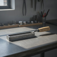 Cast Iron Ingot Mold Easy Release Ingot Mold with Handle Ergonomic for Workshops