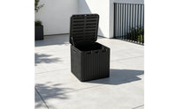 Outdoor Storage Box Weather-Resistant Storage Box with Hinged Lid Heavy-Duty for Homeowners