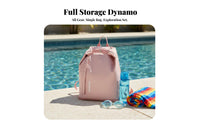 Dry Wet Separation Backpack Gender-Neutral Design Waterproof Swimming Backpack Large Capacity Fitness Rucksack for Swimmers, Beach, Outdoor Activities