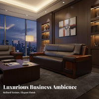sectional Office Sofa Combination Business design sectional Sofa Set Modern Aesthetic Reception Seating for Corporate Clients, premium Lounge, Lobby, Breakroom