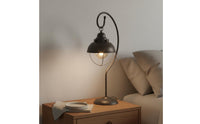 Retro Design Industrial Table Lamp Decorative Industrial Enclosure Lamp Ambient Light Home Lighting Iron Body for Restaurant, Hotel