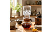 Cold Drip Coffee Pot Capacity Markings Gradual Extraction Coffee Maker Wooden Kitchen Drinkware