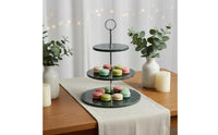 3 Tier Cake Stand Elegant Design Marble Cake Stand Simple to Clean Marble Dessert Tray for Afternoon Tea, Party