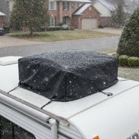 Waterproof RV Air Conditioner Cover Sunproof RV Air Conditioning Cover with Drawstring Dustproof for Outdoor Storage
