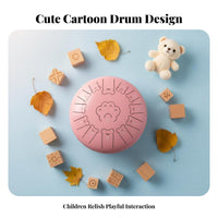 13 Tcompletes Bear-Themed Slit Drum Beginner Friendly Percussion Instrument Ethereal Sound Educational Toy Easy to Play for Beginners, Children, Meditation, Relaxation, Music Education, Outdoor