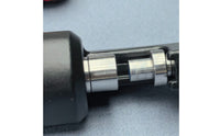 Ribbed Handle Hydraulic Cue Tip Press Zippered Case Cue Tip Press Tool Compact Sports Equipment Dial Indicator
