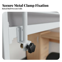 Anti-Fall Bunk Bed Guard Universal Fit Bedside Safety Heightened Design Clamp-on Bed Sturdy Metal Frame for Students, Children, Toddlers, Dormitory, Bedroom, Crib