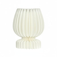Foldable Paper Lamp Pleated Paper Lampshade Indoor Lighting for Bedroom, Living Room