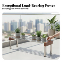 Rust-Proof Tiered Plant Stand Space-Saving Design Multi-Level Stepped Plant Shelf Weather-Resistant Flower Rack Stable and Sturdy for Gardeners, Homeowners, Balcony, Outdoors, Indoors, Garden