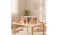 Educational Bear Dress-up Puzzle Fine Motor Wooden Bear Puzzle Hands-on Sorting and Matching Toy Creative for Toddlers, Preschoolers, Kids, Playroom, Classroom