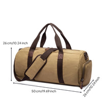 Travel Duffel with Pocket Detachable Duffel Bag with Shoulder Strap Zippered for Journeyers, Gym-Goers