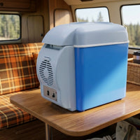 Mini Fridge 12V Car Fridge Small Refrigerator 7.5L Appliance Insert for Travelers, Road Trips, Camping