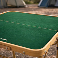Folding Mahjong Table Metal Legs Khaki Mahjong Table Storage Bag Leisure Furniture for Outdoor