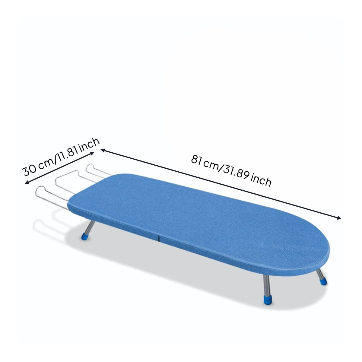 Tabletop Ironing Board Foldable Folding Ironing Board Compact for Small Areas