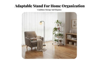 Three-Tier Plant Stand Mobile with 360° Wheels Three-Tier Rolling Planter Shelf Sturdy Duty Ventilated Shelves for Indoor, Patio
