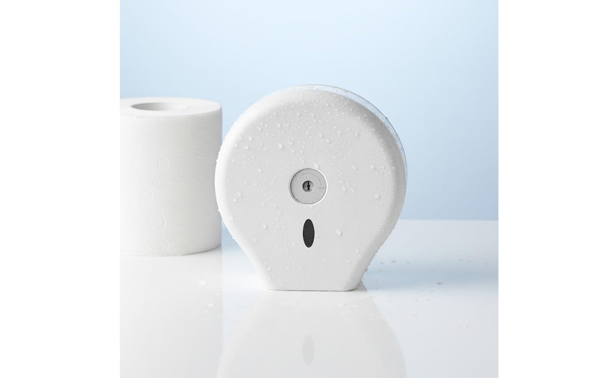 Large Roll Toilet Paper Dispenser Screwless Installation Commercial Toilet Paper Dispenser Large Capacity Restroom Fixture for Hotel