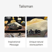 Hand-Engraved Calligraphy Stone Desktop Decor