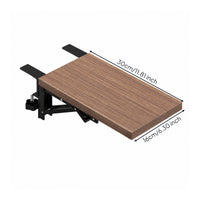 No-Drill Desk Extension Board with Clamp Ergonomic Clamp-on Desk Extender Collapsible Foldable Keyboard Shelf Long-Lasting for Students