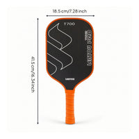 Hot Pressed Carbon Fiber Pickleball Paddle Extended Pickleball Paddle Lightweight Sporting Goods Non-Slip for Adults