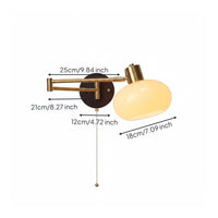 Adjustable Bedside Wall Lamp Space-Saving Adjustable Wall Sconce